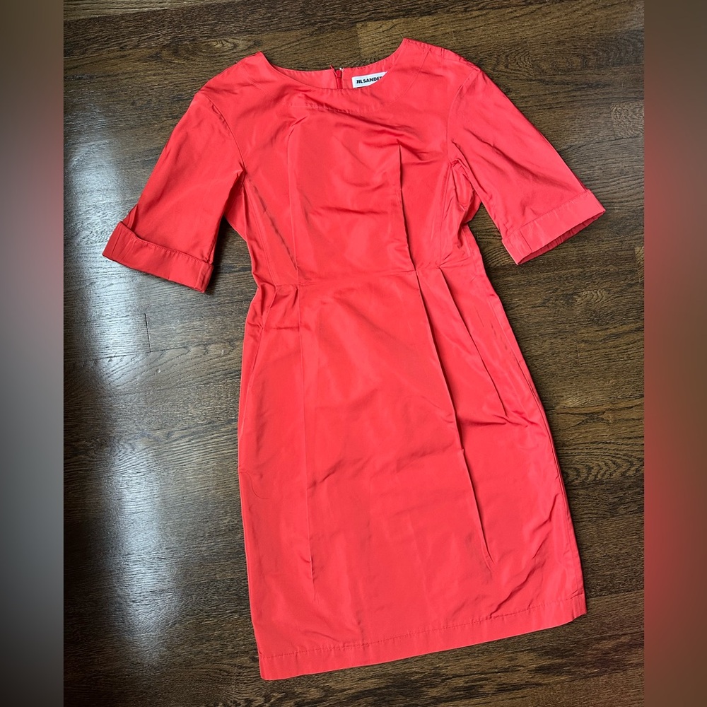 Jil Sander silk-blend dress